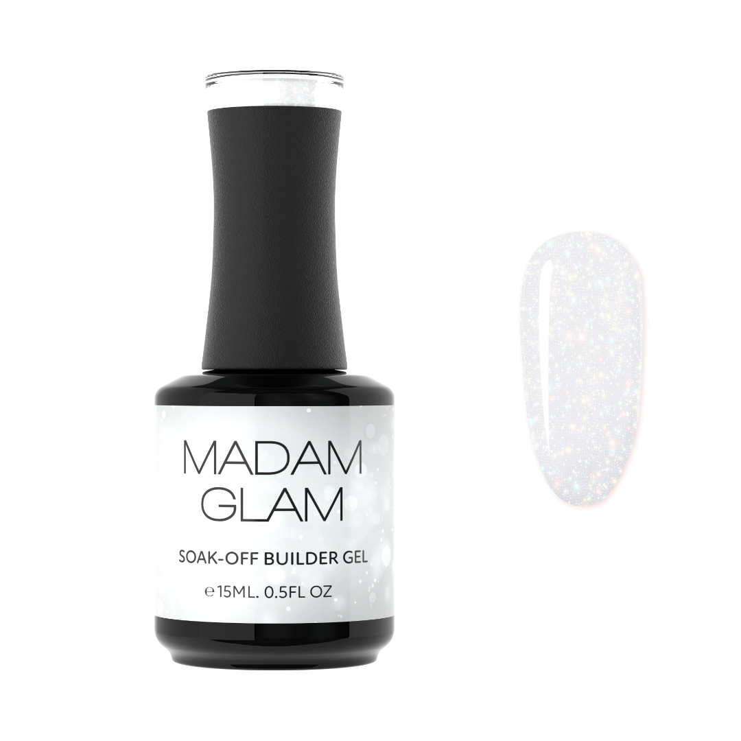 Sheer White Builder Gel Soak Off Gel Nail Polish Vegan NonToxic