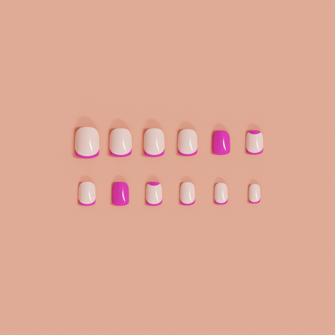 Madam_Glam_Press_on_nail_Flamingo_French_Pink