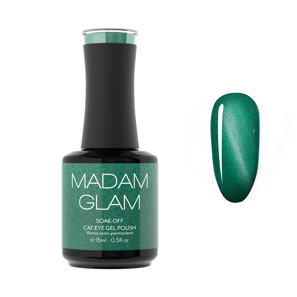 Madam_Glam_Super_Cat_Eye_Gel_Polish_Green_Buzz