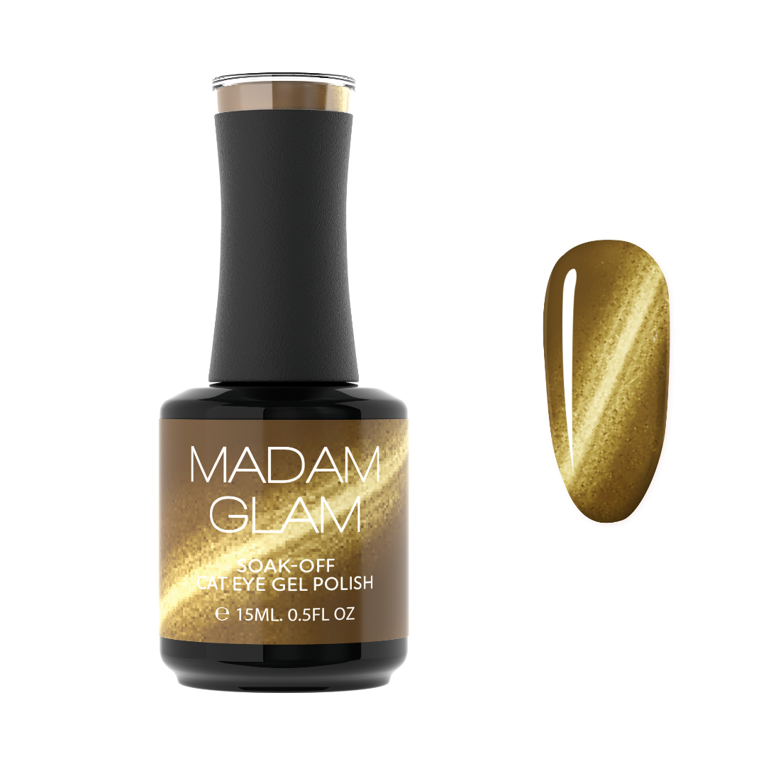 Madam_Glam_Super_Cat_Eye_Gel_Polish_Velvet_Nails_Green_Yellow_Diamond
