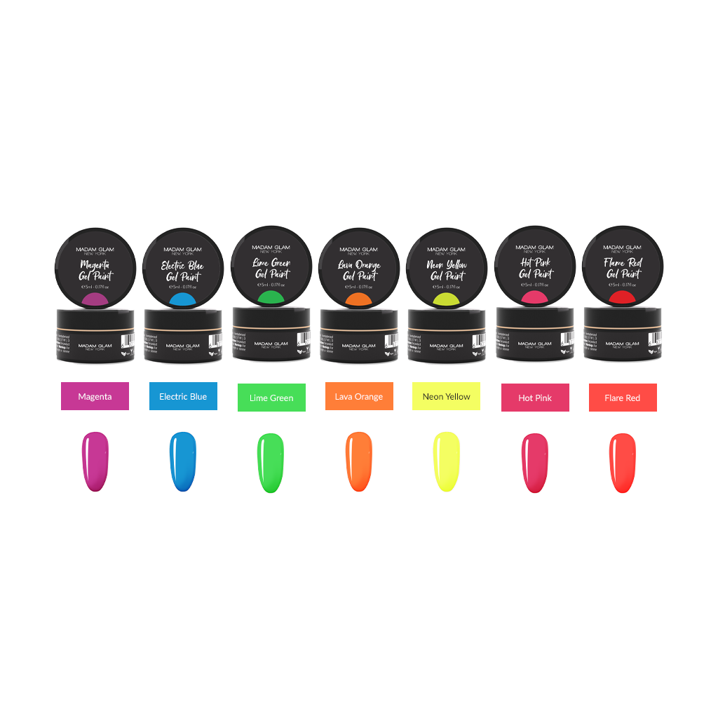 Neon Art Gel Paints Bundle