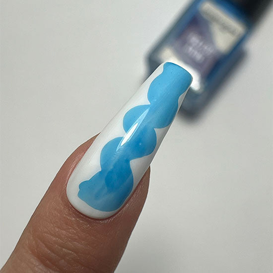 Blue Nail Art Ink