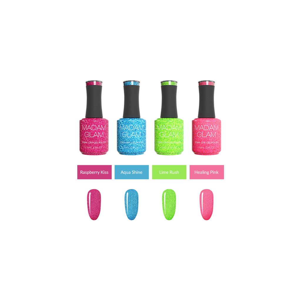 Neon Wave Glittery Bundle