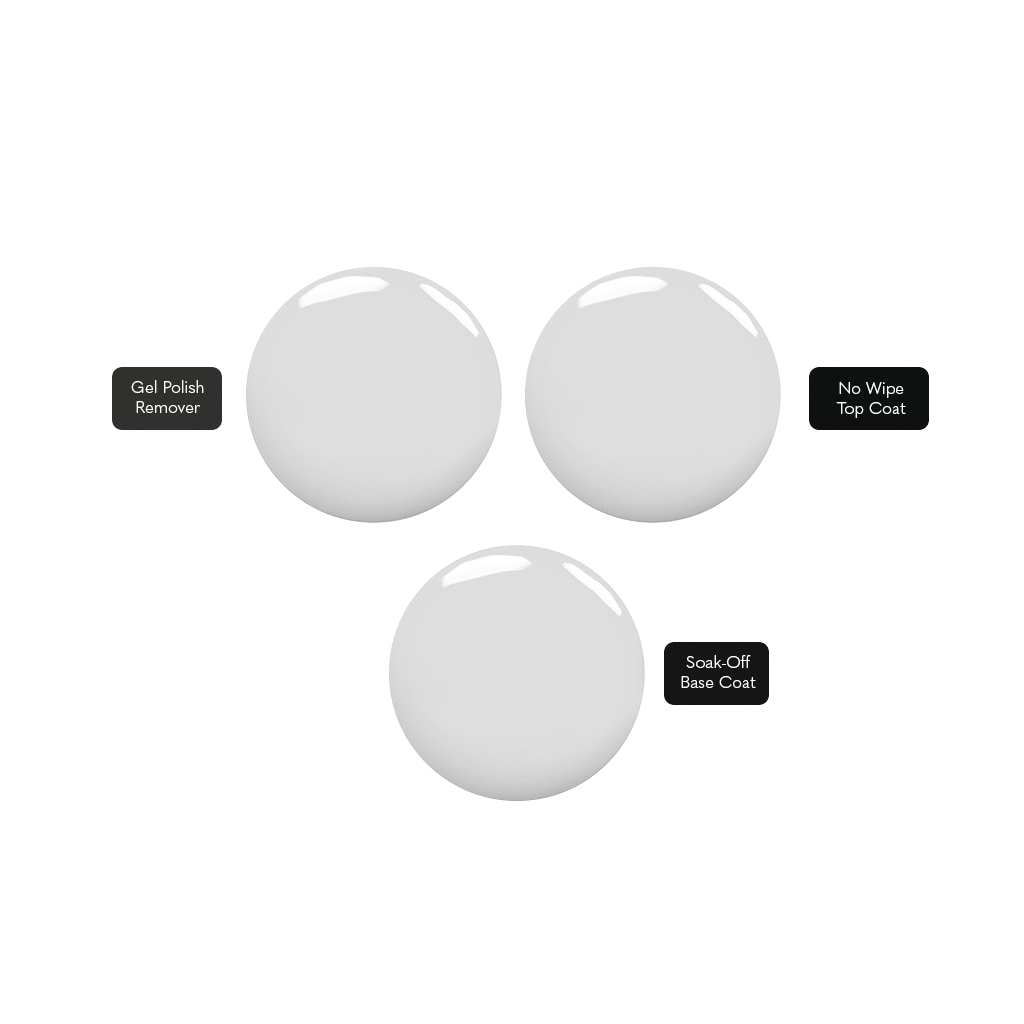 &quot;Base Coat, Top Coat &amp; Remover&quot; Bundle