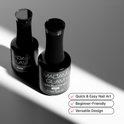 3D Water Drop Black Set